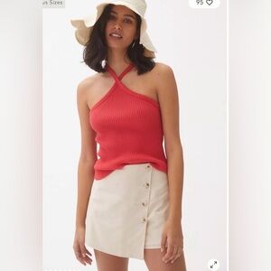NWT $48 Anthropologie T.La Ribbed Halter Tank